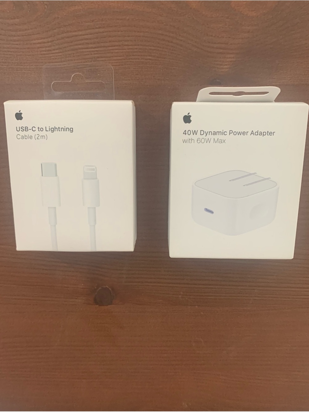 Apple USB-C to Lightning Cable (2m) and 60W USB-C Power Adapter - White
